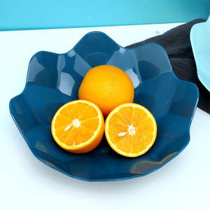 Plato de frutas de plástico de estilo europeo, redondo, de diseño simple, para el hogar, la oficina, fiestas, aperitivos, dulces, nueces, frutos secos, vajilla. - Product Image 2