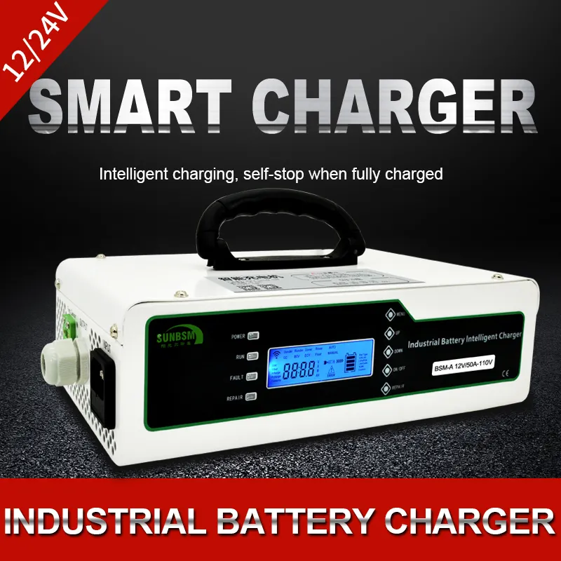 Portable 1000W Smart Battery Charger 48V 20A Intelligent Charger for Electric Bike Car Scooter with Input 220V Camera