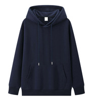 Hoodie Pullover dengan Logo Kustom, Sweatshirt Berkerudung Katun Murni untuk Pria, Streetwear Kasual Musim Dingin