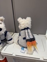 Peluche chien Westie britannique JE Rocket, version coréenne, super douce, anti-stress, jouet réconfortant, rembourrage en coton PP, cadeau d'anniversaire unisexe