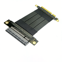Câble d'extension Riser PCIe 3.0 X8 X8 d'occasion, blindé double couche, 64 Gbit/s, 5-30 cm, personnalisé pour FPGA GPU industriel