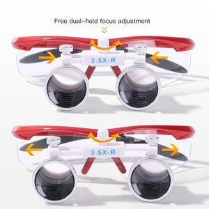 Chirurgische Koplamp Met Led Licht 3.5x Vergroting Binoculaire Vergrootglas Tandlamp Loupe - Product Image 4