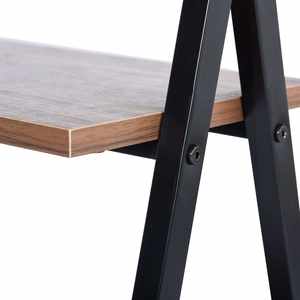 Table d'ordinateur noire portable <span class=keywords><strong>moderne</strong></span> Mobilier de bureau <span class=keywords><strong>à</strong></span> domicile avec cadre en métal noir Bureau élégant pour l'école - Product Image 4