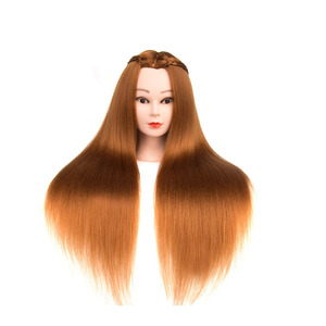 Manichino da allenamento all'ingrosso testa di manichino da allenamento con testa di bambola fittizia con capelli sintetici utilizzati per intrecciare - Product Image 2