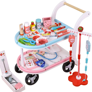 2024 nouveaux produits en <span class=keywords><strong>bois</strong></span> <span class=keywords><strong>docteur</strong></span> <span class=keywords><strong>chariot</strong></span> jouets best-seller Montessori <span class=keywords><strong>bois</strong></span> <span class=keywords><strong>docteur</strong></span> semblant jouer jouet ensemble pour enfants garçons filles CE - Product Image 1