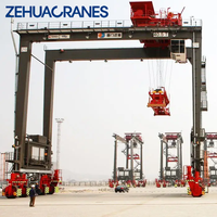 Grúa pórtico móvil monopórtico de plasma para uso marítimo Zehua 500T RTG 5T 10T 20T