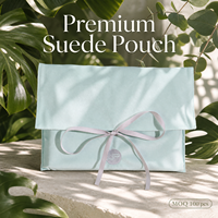 Élégante pochette d'emballage en velours pour perruque avec logo brodé, pochette cadeau personnalisée en flanelle soyeuse pour sous-vêtements