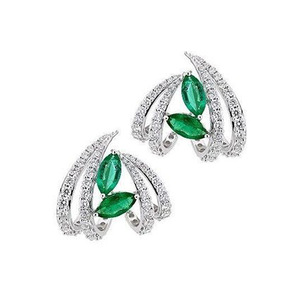 Orecchini geometrici da donna, stile moderno da ufficio, gioielli scintillanti per le orecchie - Product Image 1