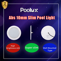 Luz LED RGB para Piscina con Control por WiFi y Aplicación, Cubierta de PC, Ultra Delgada y Plana, Sumergible