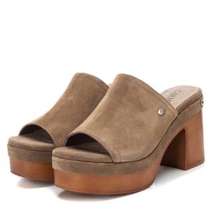 Zapatos de Tacón Tipo Mule con Plataforma de Cuero para Mujer, Marca Carmela - Product Image 4