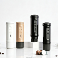 Máquina de Espresso Elétrica Portátil com Bomba de 20 Bar |   Máquina de Café Alimentada por Bateria de 7500mAh |   Carregador Rápido USB com Aquecimento Automático para Viagem
