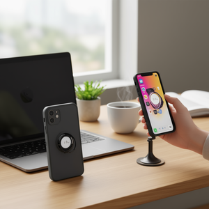 Custodia per telefono DAM TPU opaca antiurto con anello di supporto per iPhone 13 Pro - Product Image 3