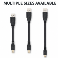 Cable USB Mini en Forma de T de 5 Pines, Directo de Fábrica al Por Mayor, Cable de Carga USB A a Mini USB con Logotipo de Marca
