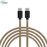 GRS – téléphone portable Android en paille de blé écologique, charge rapide 3A, câble USB de Type C