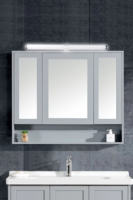 Lampes de miroir LED ABS modernes de 400mm avec finition chromée IP44 Options blanc chaud/froid Accessoire de salle de bain élégant
