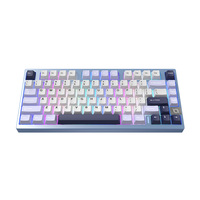 COX New Mechanical Cherry USB 2.0 Aluminum Full Size 80-Key Wireless 2.4Ghz RGB Gaming Keyboard Double Shot PBT Switch Caramel
