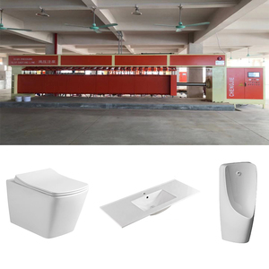 Kloset, wastafel, dan urinoir otomatis bertekanan tinggi satu bagian dan dua bagian, berbahan keramik, merek Chengjie, dengan mesin bearing. - Product Image 1