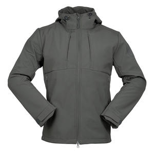 Jinteng all'ingrosso della fabbrica tre <span class=keywords><strong>in</strong></span> uno Composited su misura calda e confortevole cerniera esterna nascosta con cappuccio giacca SoftShell - Product Image 2