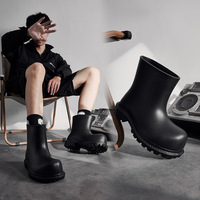 Nouvelles bottes de neige imperméables à plateforme et bout épais, style mi-mollet, pour couple, avec tige en EVA – Fabriquées en Chine
