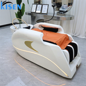 Kisen Electric Massage Chair Shampoo <b>Bed</b> Water Circulation Head Spa <b>Led</b> Light Full Body Multi-functional - Product Image 1