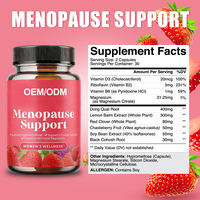 Menopauze Zorg & Ondersteuning Vrouwenwelzijn OEM ODM Private Label GMP Immuunondersteuning 60 Capsules Voedingssupplement Zwarte Cohosh