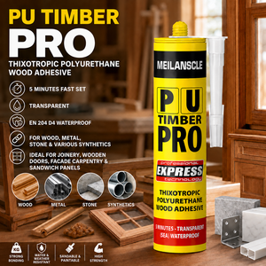 Colle polyuréthane pour bois PU Timber Pro, thixotropique, imperméable, EN204 D4, pour le collage du bois, du métal, de la pierre et des matériaux synthétiques - Product Image 4