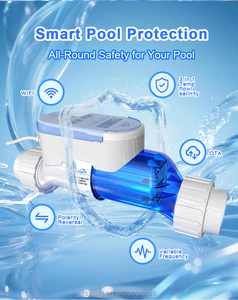 Chloreur <span class=keywords><strong>au</strong></span> <span class=keywords><strong>sel</strong></span> intelligent à mise à niveau automatique OTA, surveillance à distance via application WiFi, étanche IPX7, économie d'énergie, cellule pour <span class=keywords><strong>piscine</strong></span> à eau salée - Product Image 2