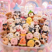 Assortiment de jouets en peluche de 8 pouces, mignons et kawaii, vente en gros directe usine, pour machines à griffes et prix de carnaval