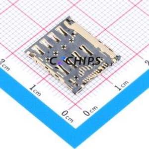 SMO-1025-P10 SIM Card Connector SMD Connector Self-Return Type Micro SIM Card Card Holder 1.25mm - Product Image 2