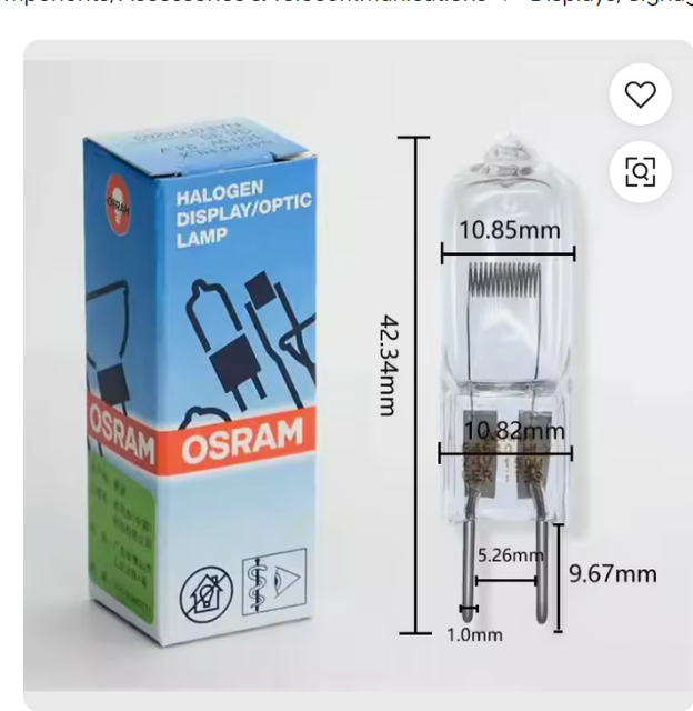 New original lamp HLX64640 64642 64415 64425 64432 64440 64655 24V150W 250W medical microscope shadowless halogen bulb