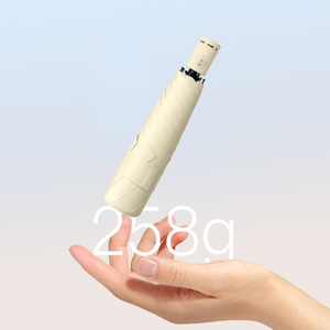 Mini paraguas UV de bolsillo automático 6K de gama alta de marca personalizada de fábrica, nueva tecnología, fácil de plegar para sol y lluvia, regalo de negocios, anuncio con logotipo - Product Image 3