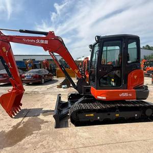 รถขุดขนาดเล็ก Kubota U55 มือสอง ผลิตในญี่ปุ่น น้ำหนัก 5.5 ตัน แบบตีนตะขาบ ง่ายต่อการขนส่งและบำรุงรักษา - Product Image 1