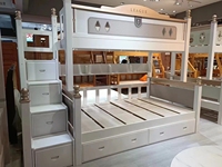 Ensembles de meubles de chambre à coucher pour enfants, lits superposés modernes en bois massif pour enfants