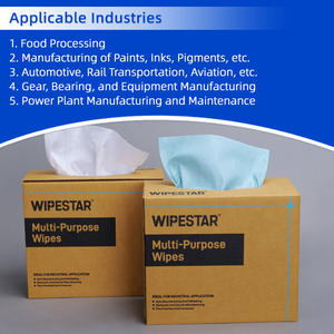 Chiffons <span class=keywords><strong>de</strong></span> nettoyage industriels robustes WIPESTAR, 100 pièces, tissu non tissé écologique vert, lingettes pour <span class=keywords><strong>l</strong></span>'entretien des équipements - Product Image 3