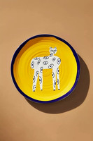 Assiette à dessert décorative en céramique artisanale YG American Anthropologie, style nordique, motif animalier, pour la Chine continentale