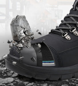 <span class=keywords><strong>Chaussures</strong></span> <span class=keywords><strong>de</strong></span> <span class=keywords><strong>sécurité</strong></span> pour hommes Guyisa, résistantes aux perforations, semelle en acier, respirantes, antistatiques, antidérapantes, tige en microfibre - Product Image 2