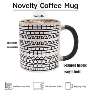 ราคาขายส่ง ตัวอย่างฟรี โลโก้สั่งทำได้ แก้วกาแฟเซรามิกเปลี่ยนสีได้ สีแดง ดำ น้ำเงิน แก้วเปล่าสำหรับพิมพ์ลายแบบซับลิเมชั่น - Product Image 3