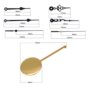 Mouvement d'horloge pendule avec 3 aiguilles d'horloge, pendule or bob - Product Image 6