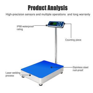 डिजिटल एक्सल स्केल प्लेटफॉर्म वजन पैमाने उच्च सटीकता 0.01g ओम अनुकूलन योग्य - Product Image 6