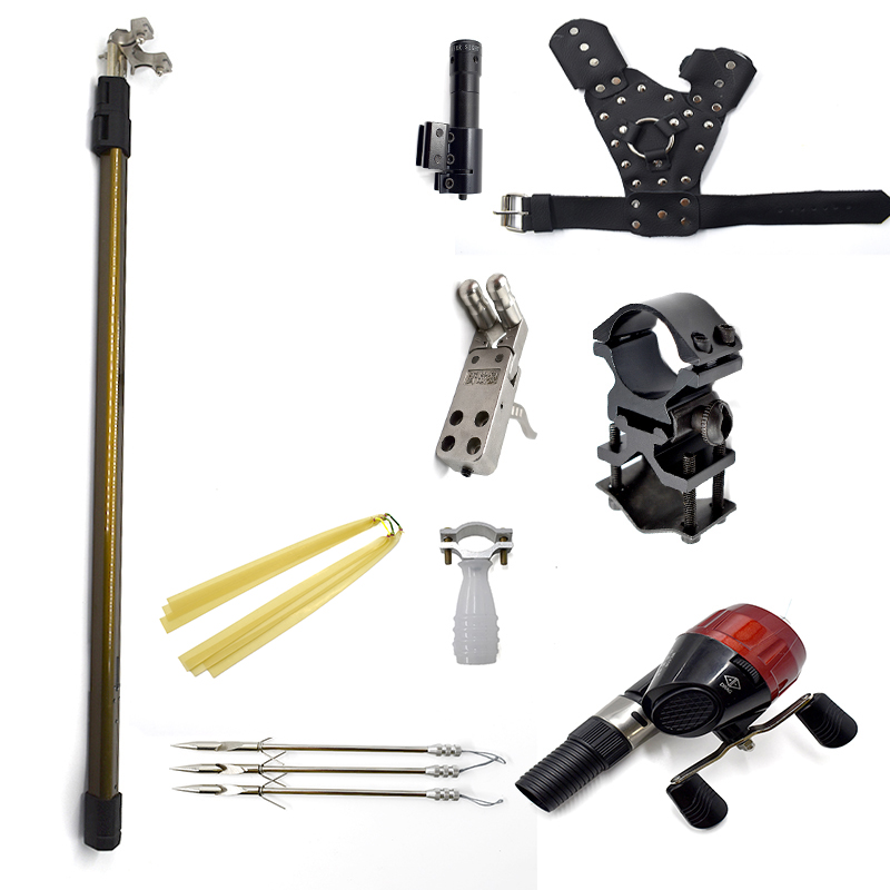 Pack Fronde de chasse / lance pierre F3X en métal avec support poignée et un elastique de rechange - Lance-pierres (14444274