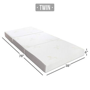 Matelas pliable en 3 parties en <span class=keywords><strong>mousse</strong></span> à mémoire <span class=keywords><strong>de</strong></span> forme confortable et économique - Product Image 3