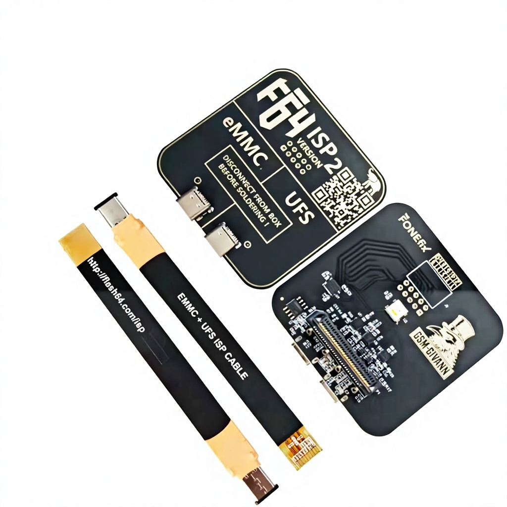 F64 Flash 64 Programmer, eMMC/UFS ISP V2 Adapter with FPC Flex Cable for <strong>Phone</strong> Repair K259