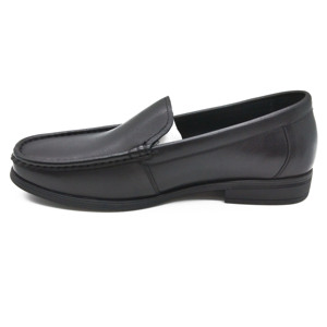 Cómodos Zapatos de vestir de cuero sin cordones para <span class=keywords><strong>hombre</strong></span>, <span class=keywords><strong>mocasines</strong></span> formales informales de negocios con <span class=keywords><strong>suela</strong></span> de <span class=keywords><strong>goma</strong></span> antideslizante y diseño clásico - Product Image 3