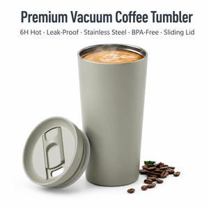 真空保温咖啡杯 500ml 双层 304 不锈钢咖啡杯 定制徽标 - Product Image 3