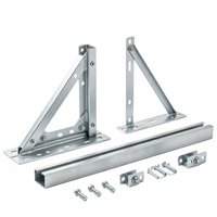 Système de montage au sol pour panneaux solaires photovoltaïques en alliage d'aluminium, norme EN, système de support de poteau pour panneaux solaires à profil en U