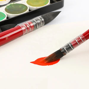 9 <span class=keywords><strong>pinceaux</strong></span> synthétiques pour peinture, manche en bois rouge OEM, excellents <span class=keywords><strong>pinceaux</strong></span> pour <span class=keywords><strong>aquarelle</strong></span>, <span class=keywords><strong>pinceaux</strong></span> serpillière pour la peinture - Product Image 2