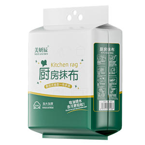 Chiffon de cuisine Meiyanchen 18x20cm, 120 feuilles, extra épais, à suspendre, absorbant, pour le nettoyage de la cuisine - Product Image 1