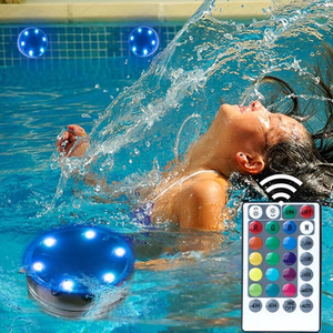 Lampes solaires subaquatiques, lampes LED submersibles pour piscine avec télécommande, 16 couleurs, lampes flottantes pour piscine - Product Image 5