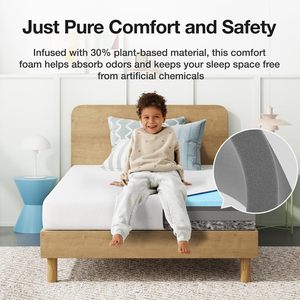 Colchón de Espuma Viscoelástica de Gel para Niños, Doble, de 6 Pulgadas, Mediano, Refrescante, Alivia la Presión, Transpirable, Baja Transferencia de Movimiento, CertiPUR-US - Product Image 6