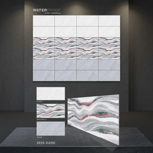 Carreaux muraux en céramique numérique émaillée 30x60cm finition brillante 300x600mm effet pierre pour salle de bain et usage extérieur - Product Image 5